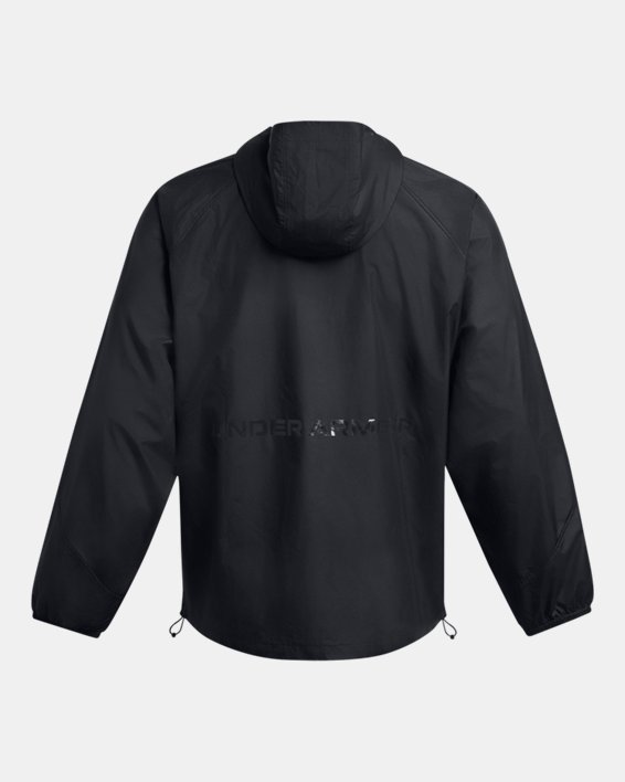 UA RUSH™ Gewebejacke mit durchgehendem Zip für Herren, Black, pdpMainDesktop image number 6